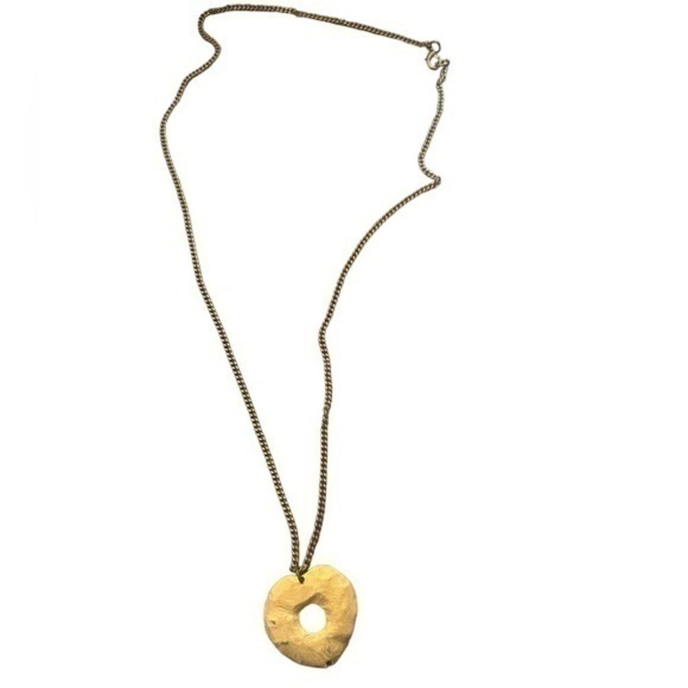 Vintage Gold Tone Pendant Necklace